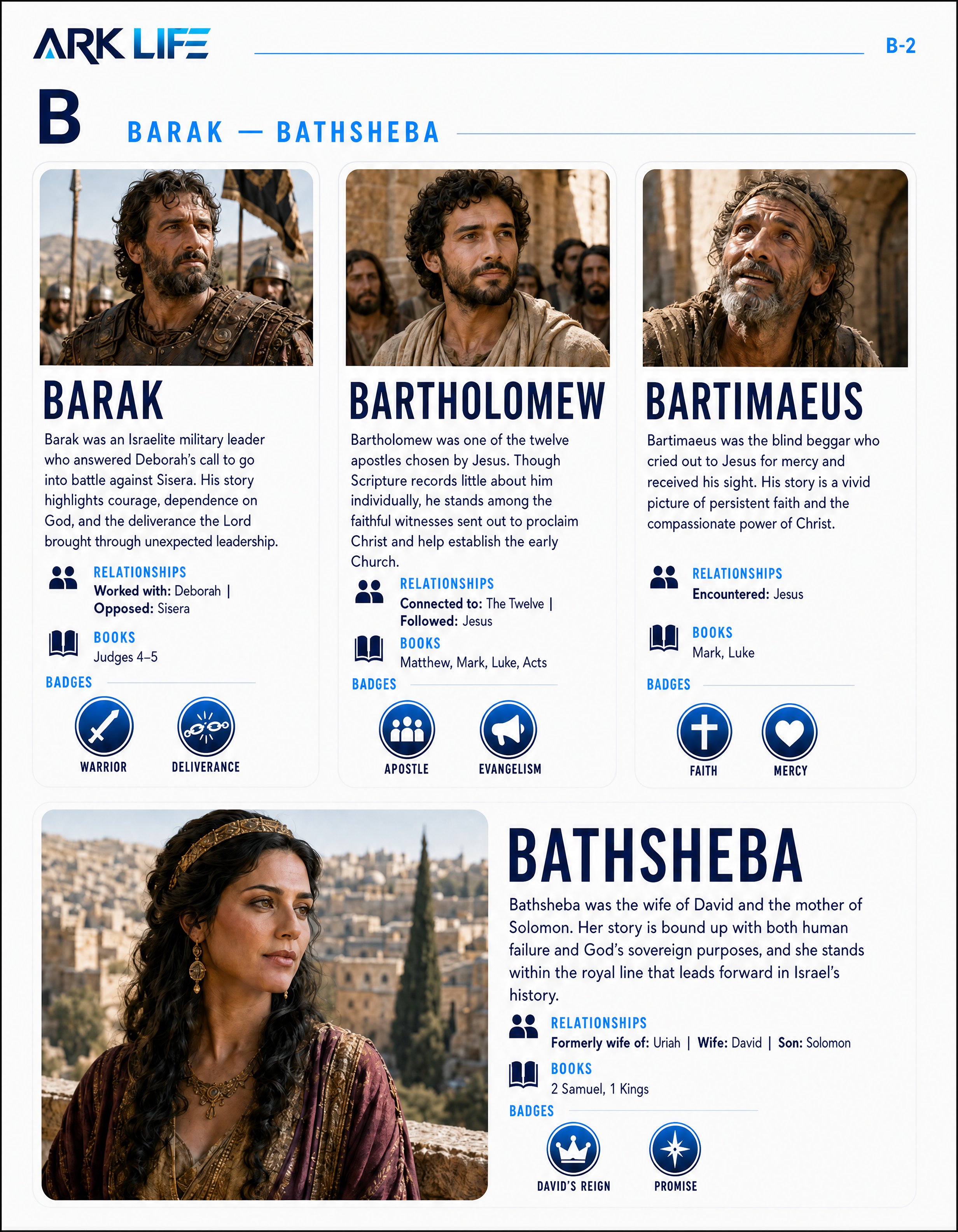 Barak through Bathsheba